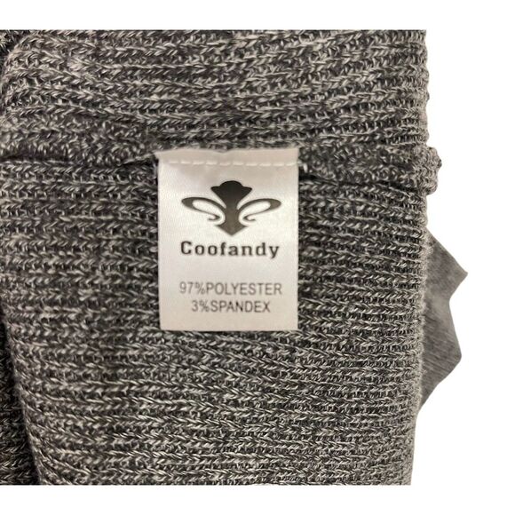 NWT COOFANDY Pullover Sweater Men's XL Gray Soft Knit Cowl Style Funnel Neck New - Picture 8 of 9